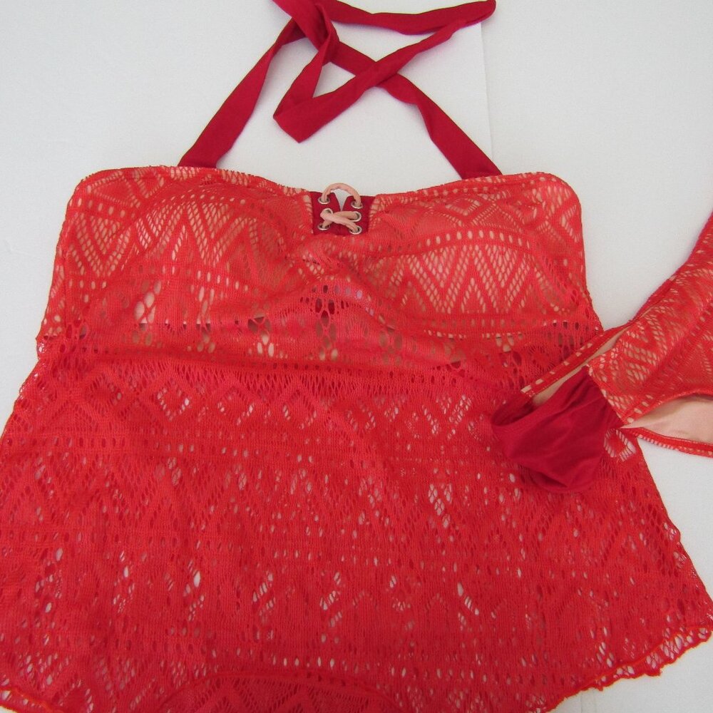 Crochet Tankini, Halter top, Size Large, NWOT